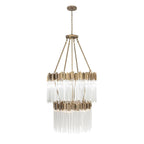 Matrix 14 Light Chandelier - Havana Gold