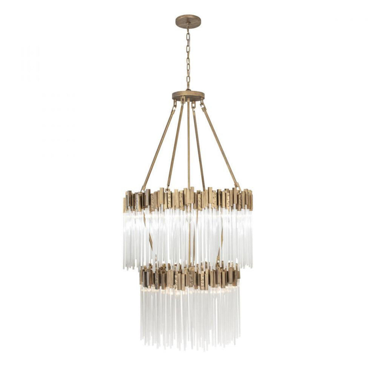 Matrix 14 Light Chandelier - Havana Gold