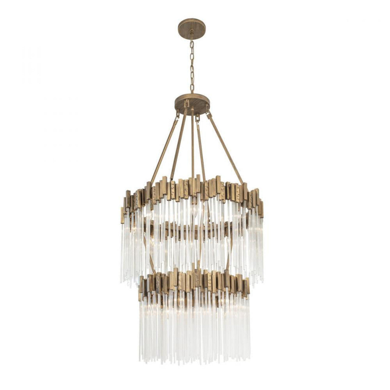 Matrix 14 Light Chandelier - Havana Gold