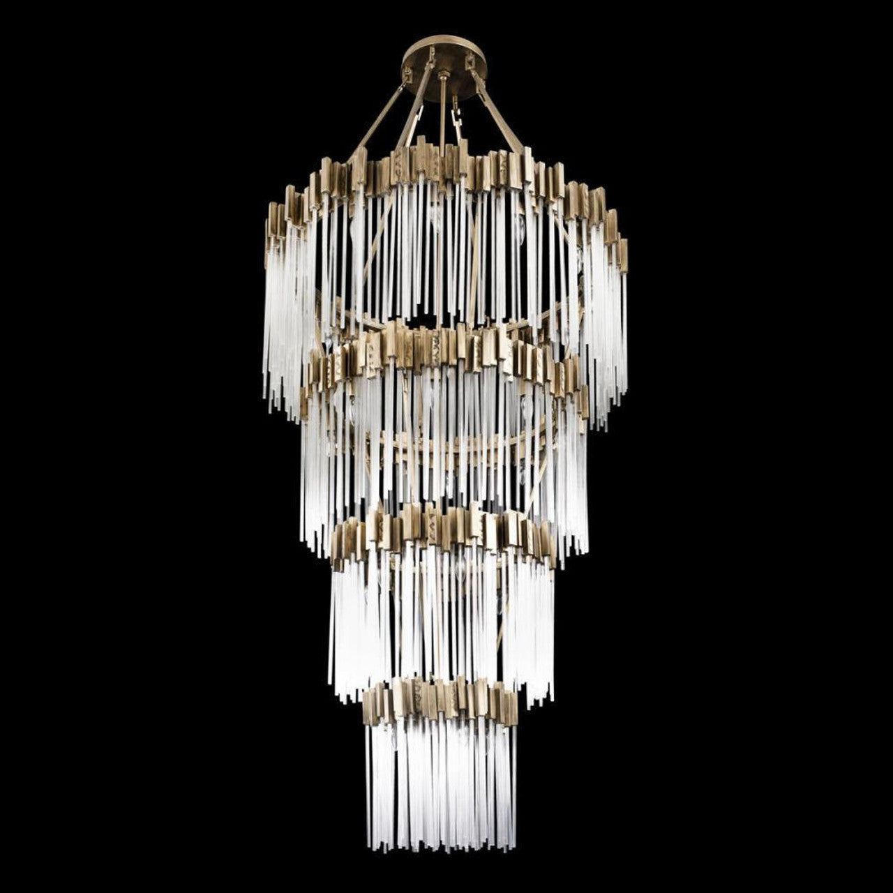 Matrix 30 Light Chandelier - Havana Gold