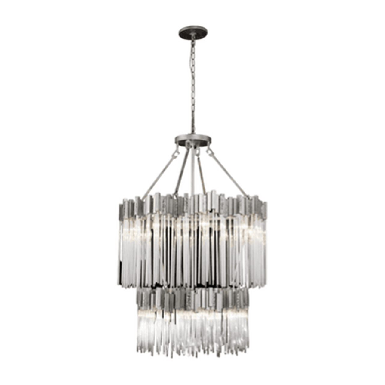 Matrix Two-Tier Chandelier - Rainy Night