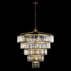 Social Club Five-Tier Chandelier - Gold
