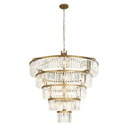 Social Club Five-Tier Chandelier - Gold