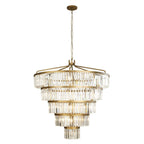 Social Club Five-Tier Chandelier - Gold
