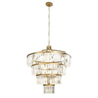 Social Club Four-Tier Chandelier - Gold