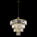 Social Club Four-Tier Chandelier - Gold