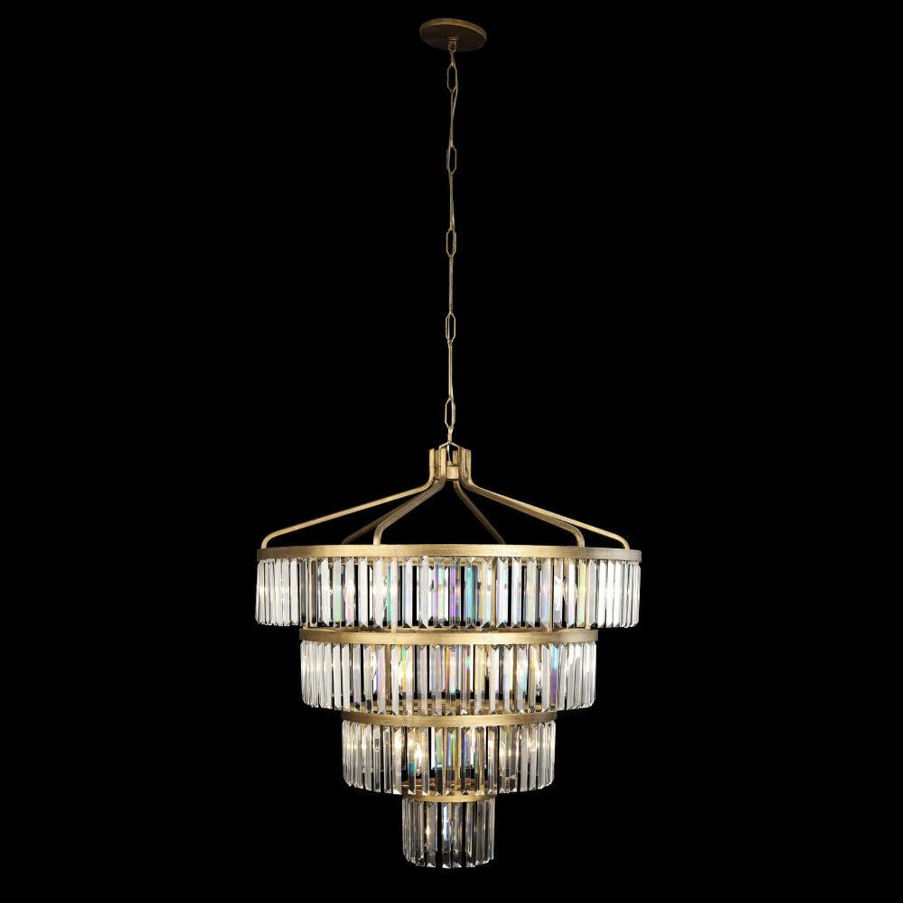 Social Club Five-Tier Chandelier - Gold