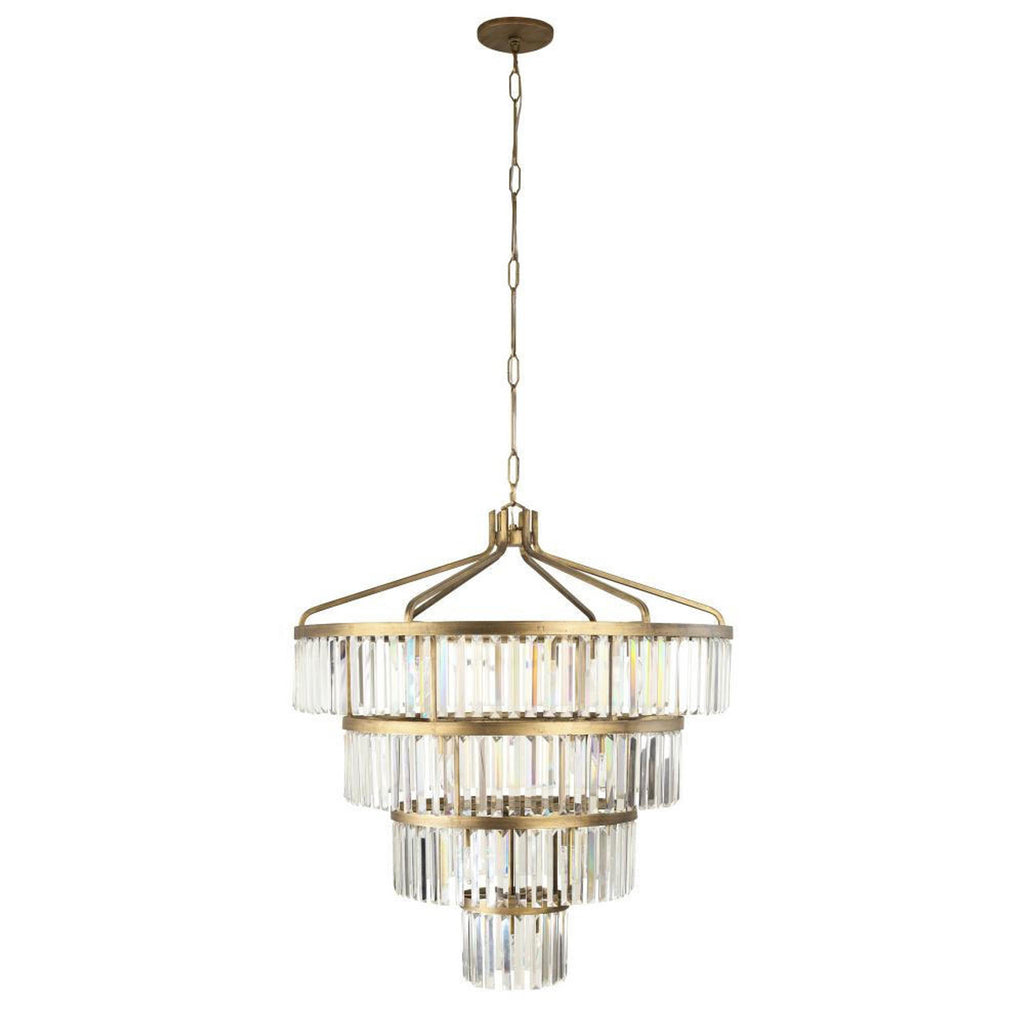 Social Club Four-Tier Chandelier - Gold