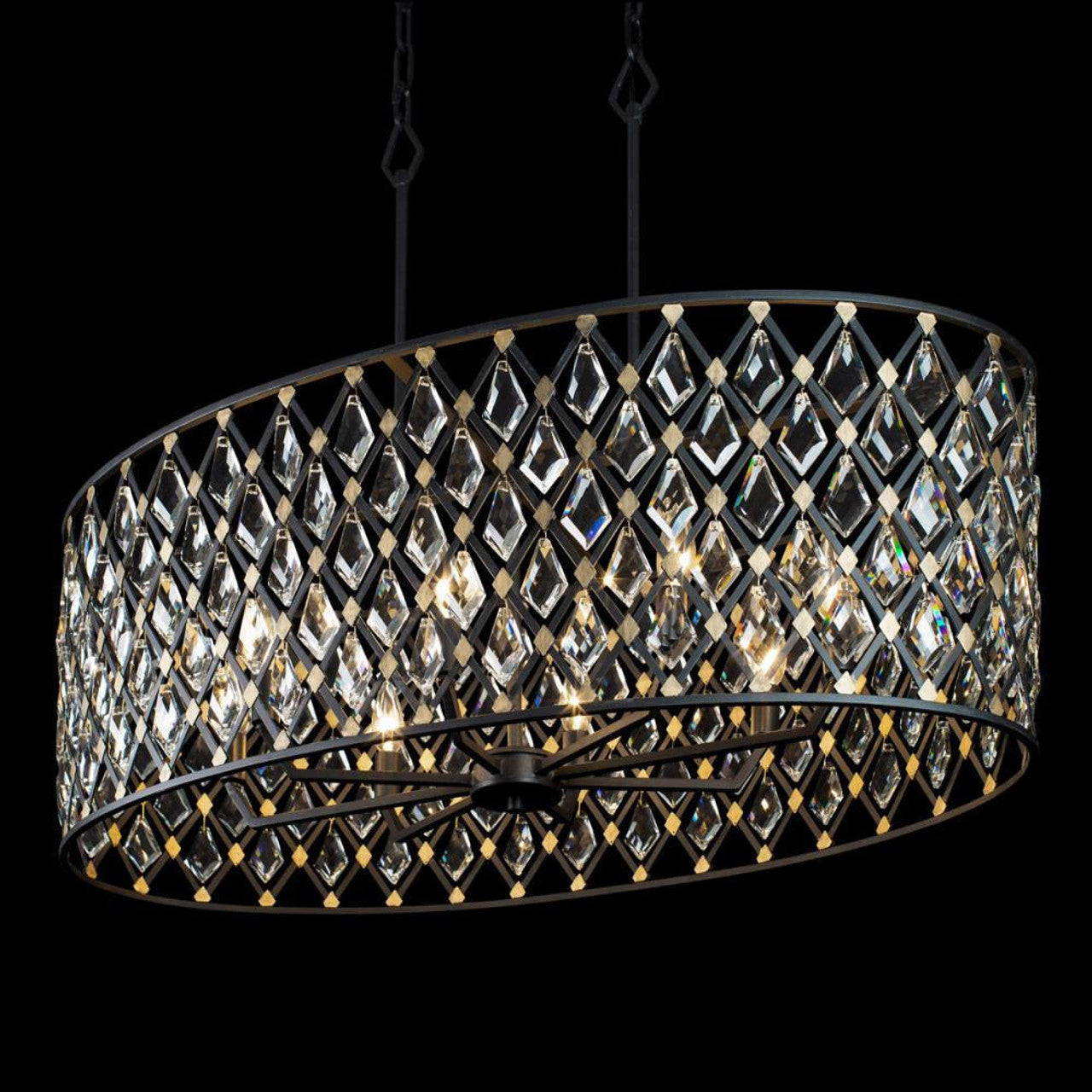 Windsor Crystal Pendant - Carbon/Havana Gold