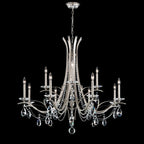 Sarella Chandelier, 6-Light, White, Clear Heritage Crystal, 24.5"W (RS8306N-06H 1HZVHJ)