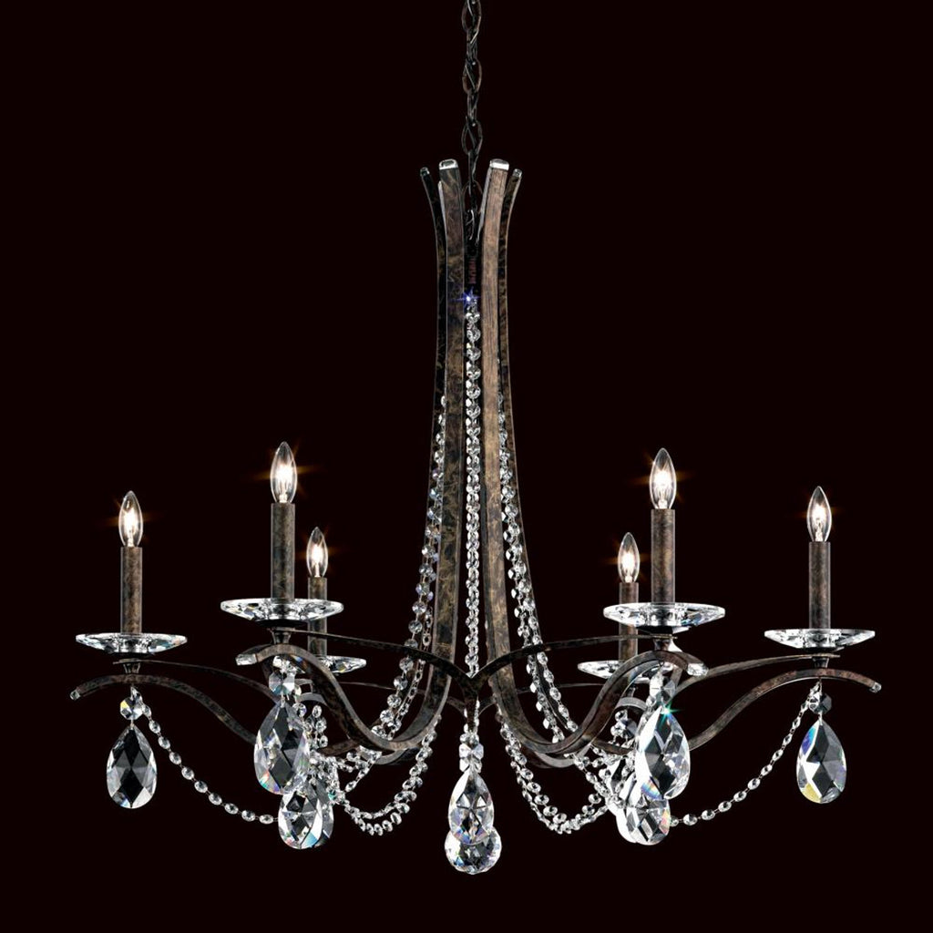 Vesca Chandelier, 5-Light, French Gold, Clear Heritage Crystal, 29"W (VA8335N-26H 1HWQZH)