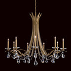 Vesca Chandelier, 6-Light, French Gold, Clear Heritage Crystal, 33"W (VA8336N-26H 1HWRVQ)