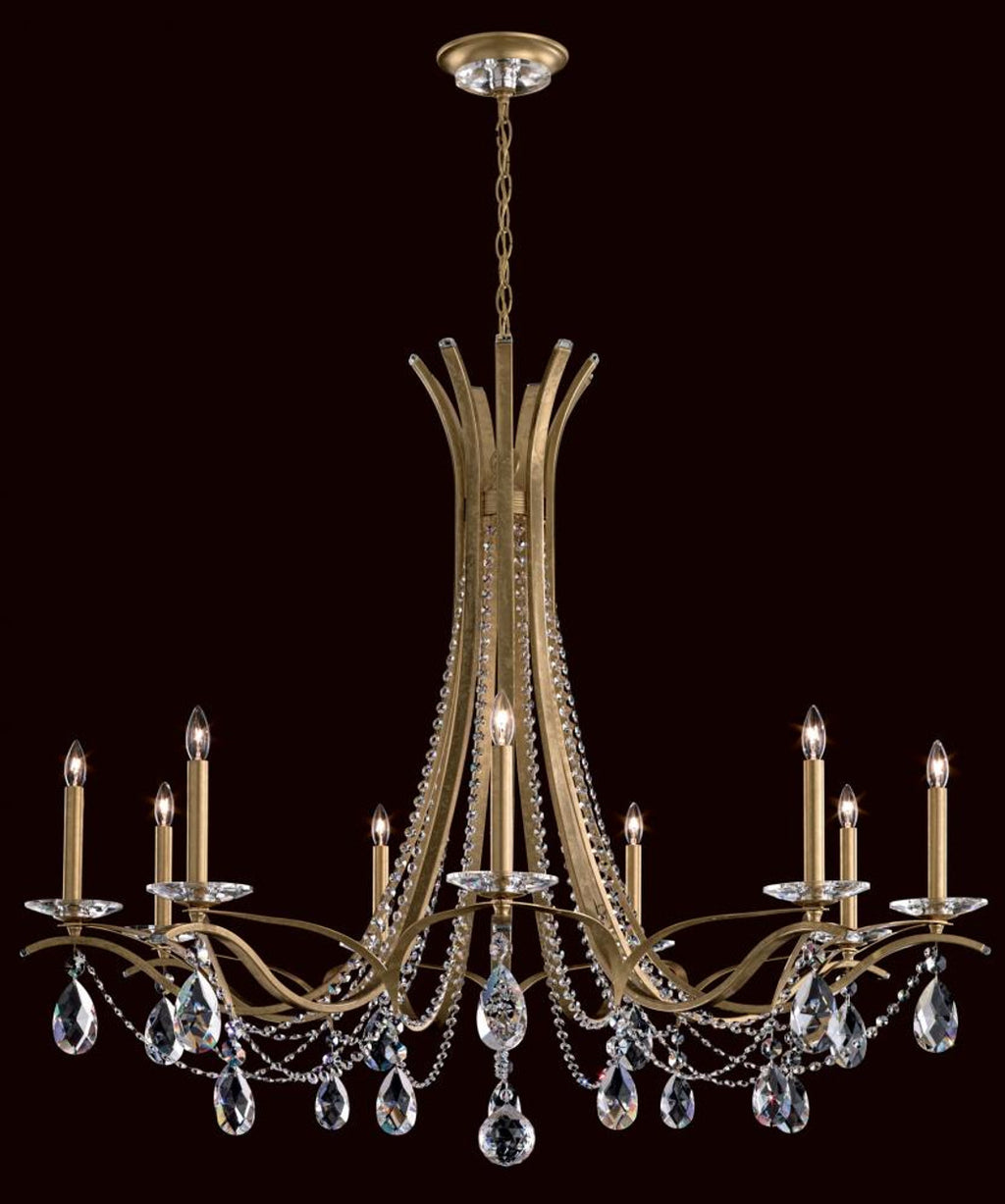 Vesca Chandelier, 6-Light, Heirloom Bronze, Clear Heritage Crystal, 33"W (VA8336N-76H 1HPKMF)