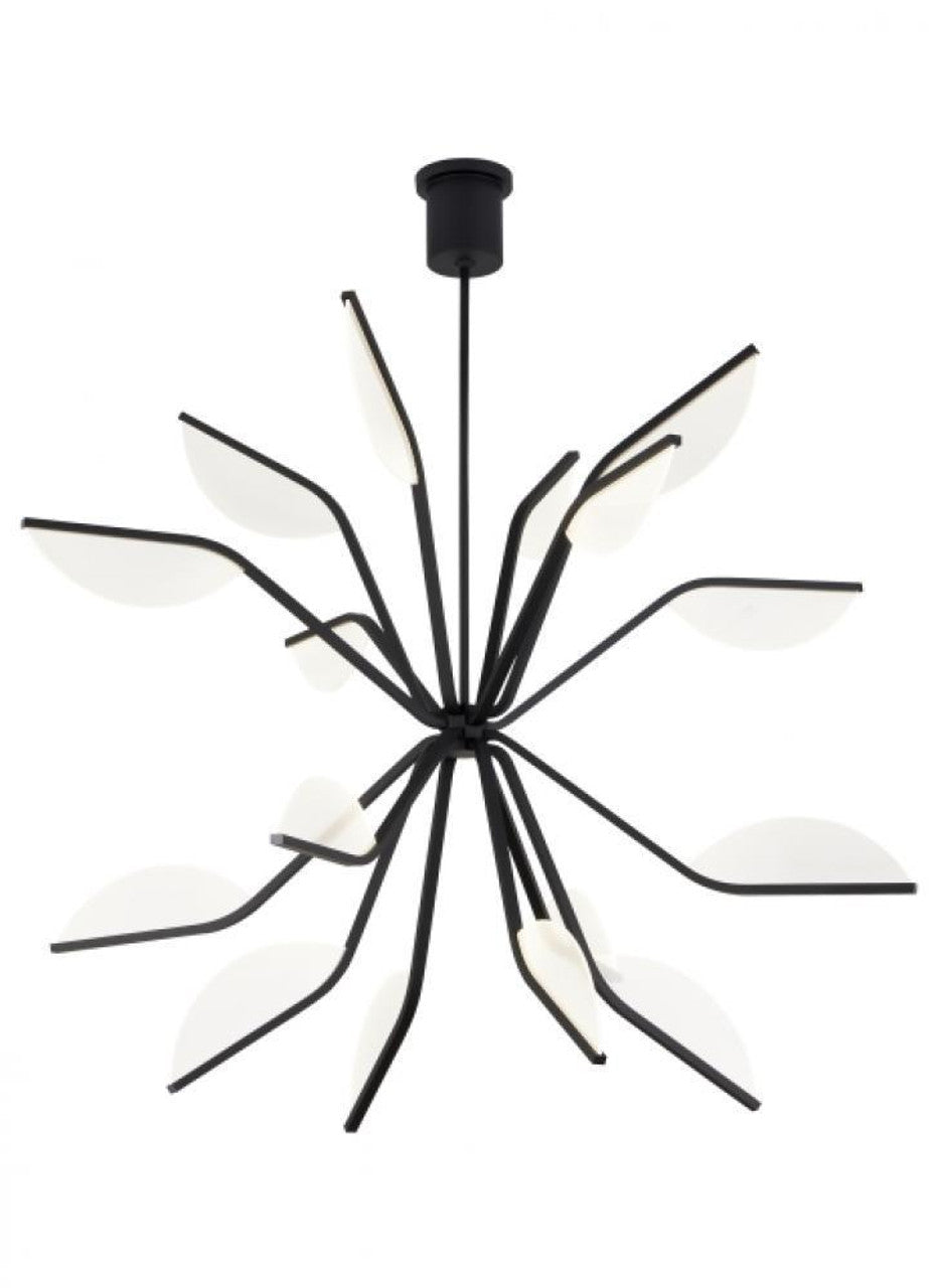 Presley Chandelier, 10-Light, LED, Matte Black, 42"L (C80845MB 3060NP6)