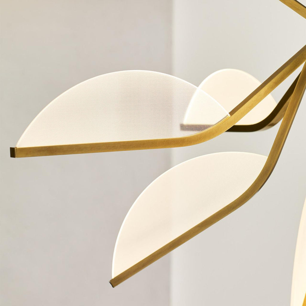 Belterra Globe Chandelier, 1-Light, LED, Natural Brass, 38"W (700BLT38GNB-LED930 70PDAX0)