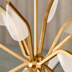 Belterra Globe Chandelier, 1-Light, LED, Natural Brass, 38"W (700BLT38GNB-LED930 70PDAX0)