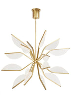 Belterra Globe Chandelier, 1-Light, LED, Natural Brass, 38"W (700BLT38GNB-LED930 70PDAX0)