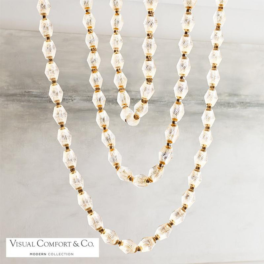 Collier Pendant, LED, Natural Brass, 51.6"H (700CLR48NB-LED930S 70PGJGJ)