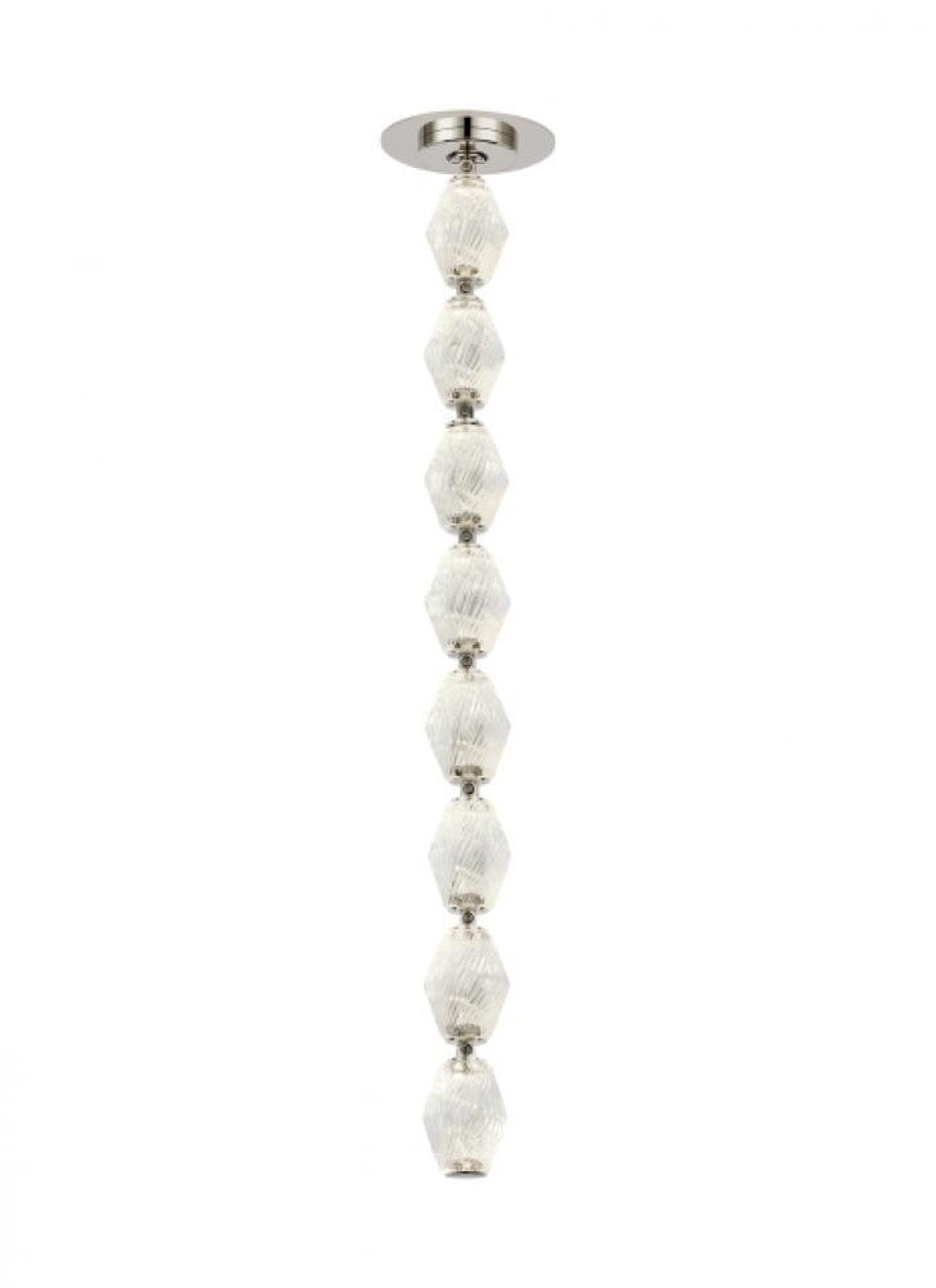 Chrysalis Pendant, 10-Light, White, White Polished Crystal, 44.5"W (131145-SKT-STND-02-WP0756 5YTQ5E)