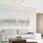 Collier Chandelier, 1-Light, LED, Natural Brass, 115.1"H (700CLR108NB-LED930R-277 70PGHHM)