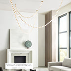 Collier Chandelier, 1-Light, LED, Natural Brass, 140.5"H (700CLR132NB-LED927R-277 70PGCM4)