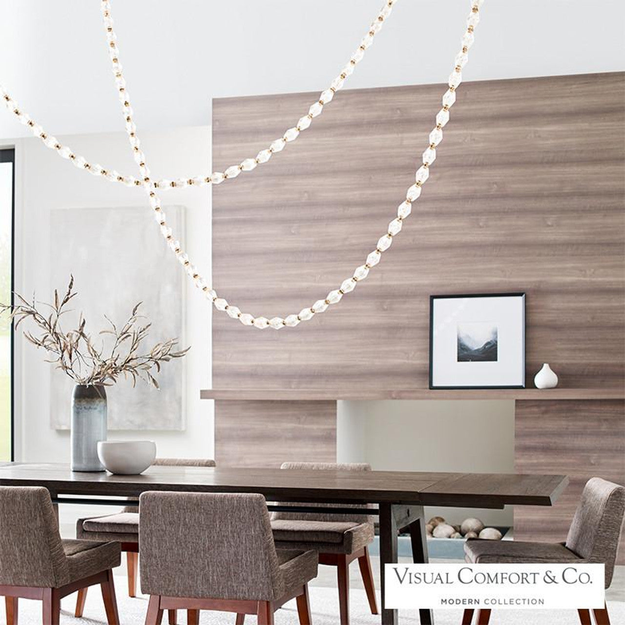 Collier Chandelier, 1-Light, LED, Natural Brass, 254.8"H (700CLR240NB-LED930R-277 70PGJE4)