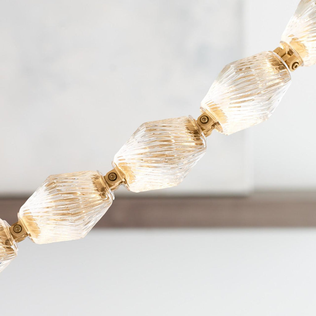 Collier Chandelier, LED, Natural Brass, 258.2"H (700CLR240NB-LED930S 70PGJE5)