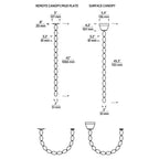 Collier Pendant, LED, Polished Nickel, 51.6"H (700CLR48N-LED927R 70PGEKC)