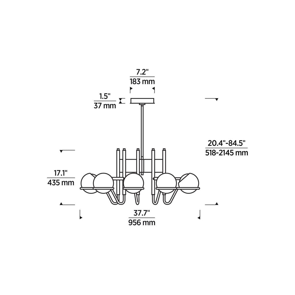 Crosby LED Large Chandelier 277V
