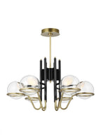 Wythe Medium Chandelier, 6-Light, LED, Plated Dark Bronze, 30"W (700WYT6MPZ-LED927 70PGJF5)