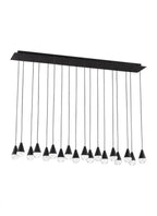 Cupola Chandelier, 18-Light, LED, Nightshade Black, 44.6"L (700TRSPCPA18TB-LED930120 70PGDHX)