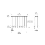 Cupola Chandelier, 18-Light, LED, Nightshade Black, 44.6"L (700TRSPCPA18TB-LED930277 70PGDHY)