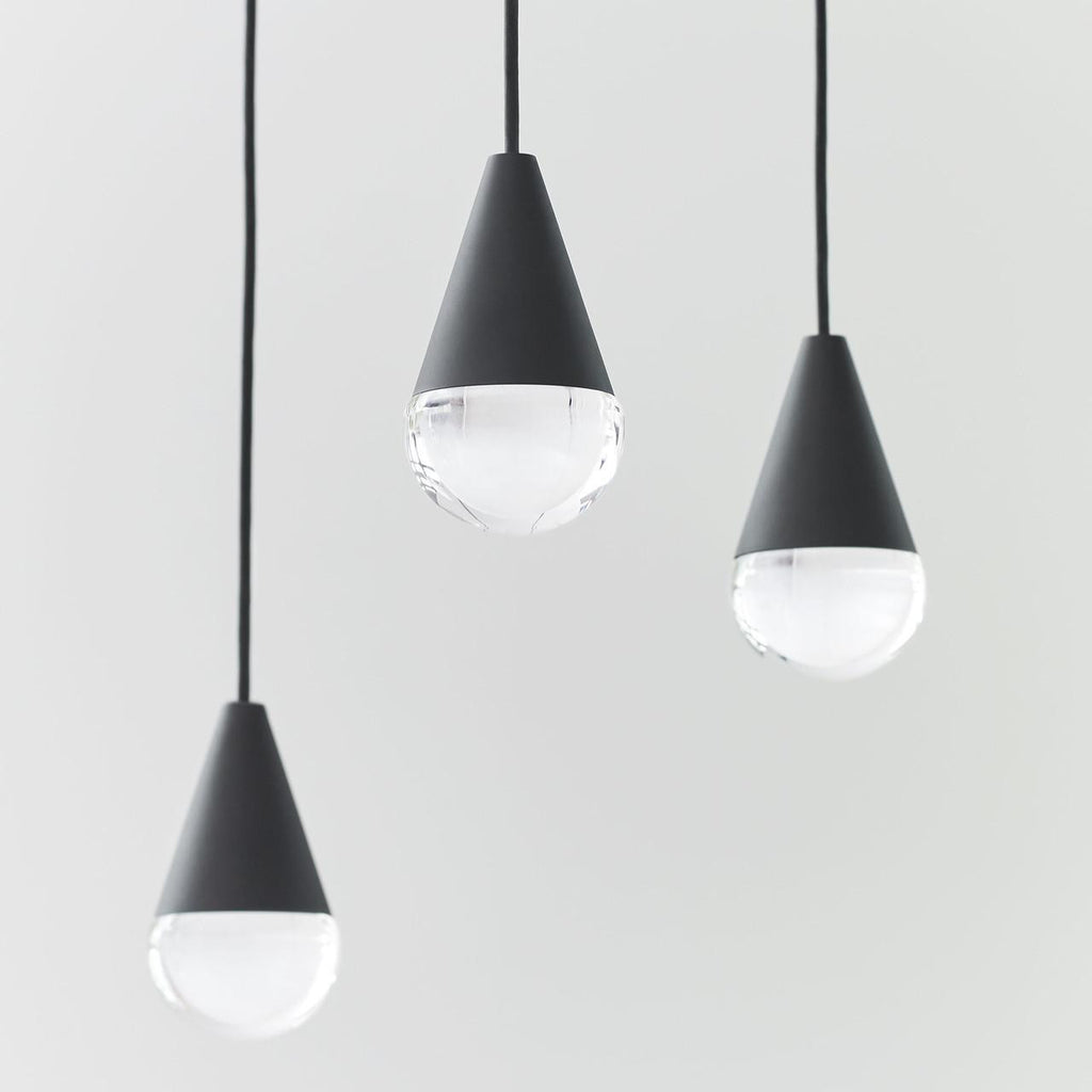 Cupola Chandelier, 8-Light, LED, Nightshade Black, 10.5"L (700TRSPCPA8RB-LED930 70PGDJ9)