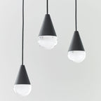 Cupola Chandelier, 8-Light, LED, Nightshade Black, 10.5"L (700TRSPCPA8RB-LED930 70PGDJ9)