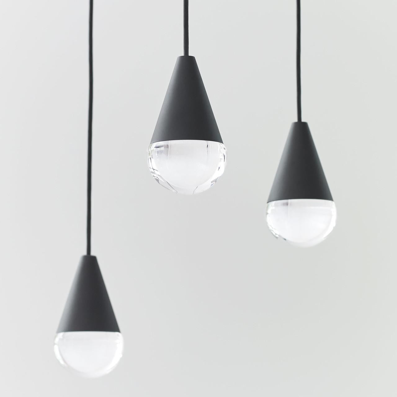 Cupola Chandelier, 8-Light, LED, Nightshade Black, 10.5"L (700TRSPCPA8RB-LED930 70PGDJ9)