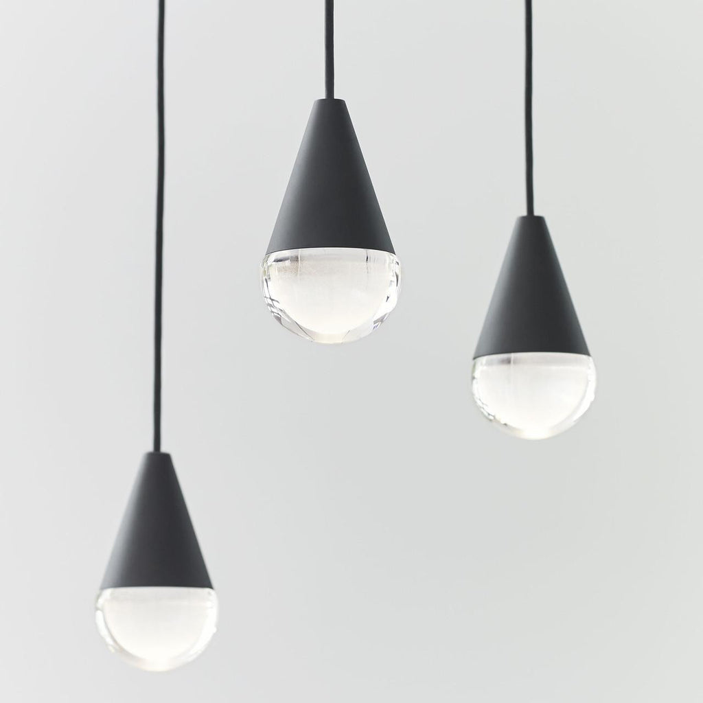 Cupola Chandelier, 8-Light, LED, Nightshade Black, 10.5"L (700TRSPCPA8RB-LED930 70PGDJ9)