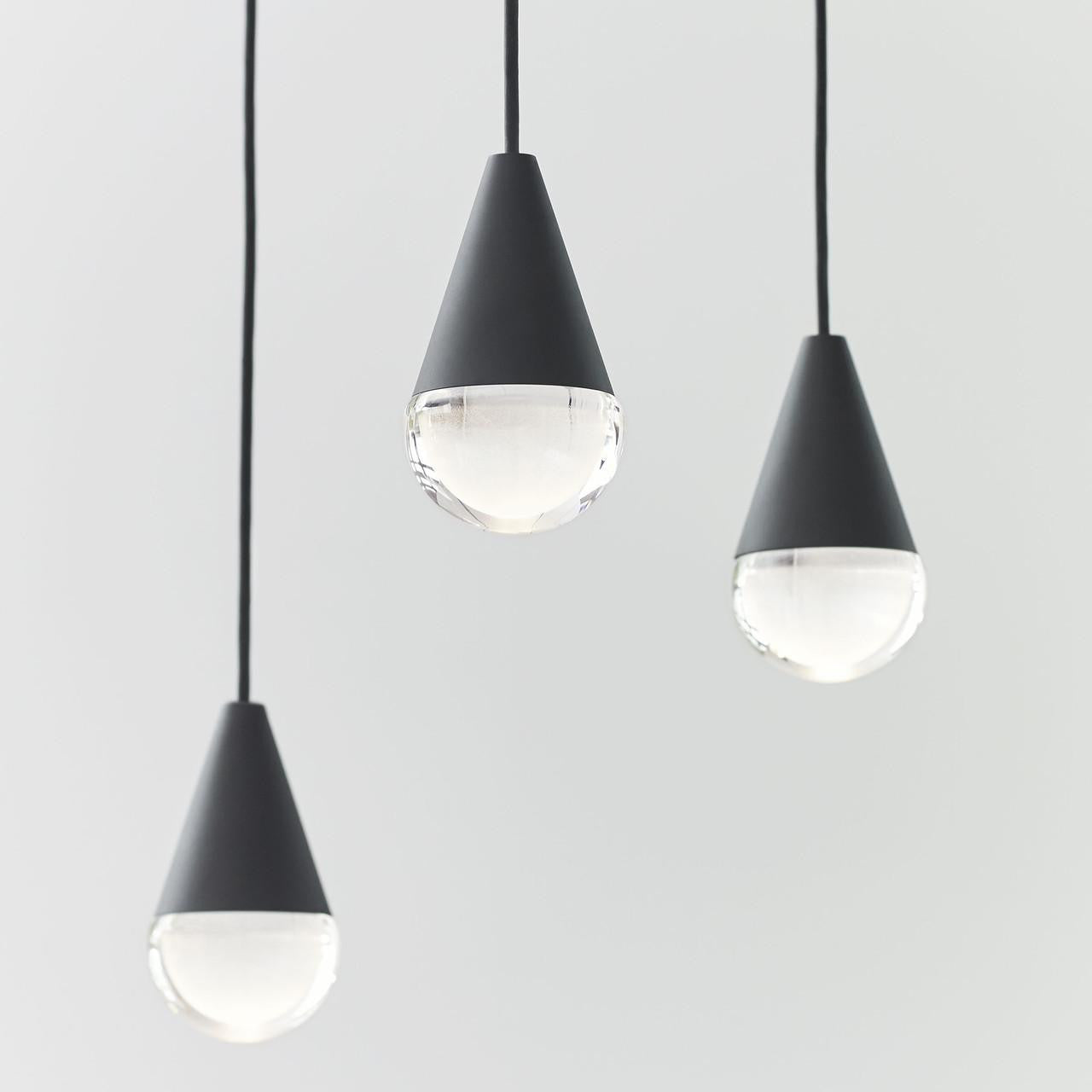 Cupola Chandelier, 8-Light, LED, Nightshade Black, 10.5"L (700TRSPCPA8RB-LED930 70PGDJ9)