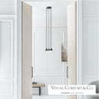 Cupola Chandelier, 8-Light, LED, Nightshade Black, 10.5"L (700TRSPCPA8RB-LED930 70PGDJ9)