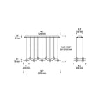 Eaves Ceiling Chandelier, 18-Light, LED, Natural Brass, 50"L (700TRSPEVS18TNB-LED930277 70PGDJF)