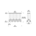 Eaves Ceiling Chandelier, 27-Light, LED, Nightshade Black, 18.3"W (700TRSPEVS27TB-LED930277 70PGDJH)