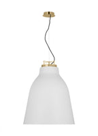 The Shanti Ceiling Pendant, 1-Light, LED, Natural Brass, 26"W (SLPD13527NB 70PKJ57)