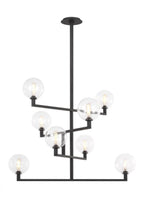 Gambit Chandelier, 8-Light, LED, Nightshade Black, 31.1"W (700GMBCB-LED927 70PKG6C)
