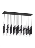 Guyed Ceiling Chandelier, 27-Light, LED, Nightshade Black, 44.2"L (700TRSPGYD27TB-LED930277 70PGDKM)