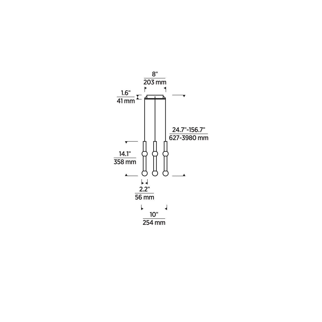 Guyed Light Chandelier, 8-Light, LED, Natural Brass, 14.1"H (700TRSPGYD8RNB-LED930 70PGDKW)