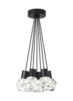 Kira Chandelier, 7-Light, LED, Black, 15"W (700TDKIRAP7BB-LED930 70PGLF4)