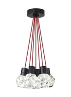 Kira Chandelier, 7-Light, LED, Black, 15"W (700TDKIRAP7RB-LED930 70PKD7W)