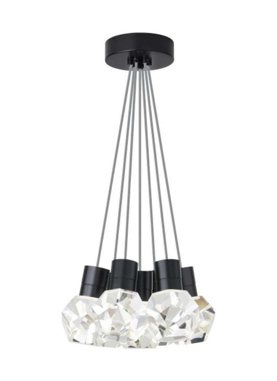 Kira Chandelier, 7-Light, LED, Black, 15"W (700TDKIRAP7YB-LED922 70PKD8P)