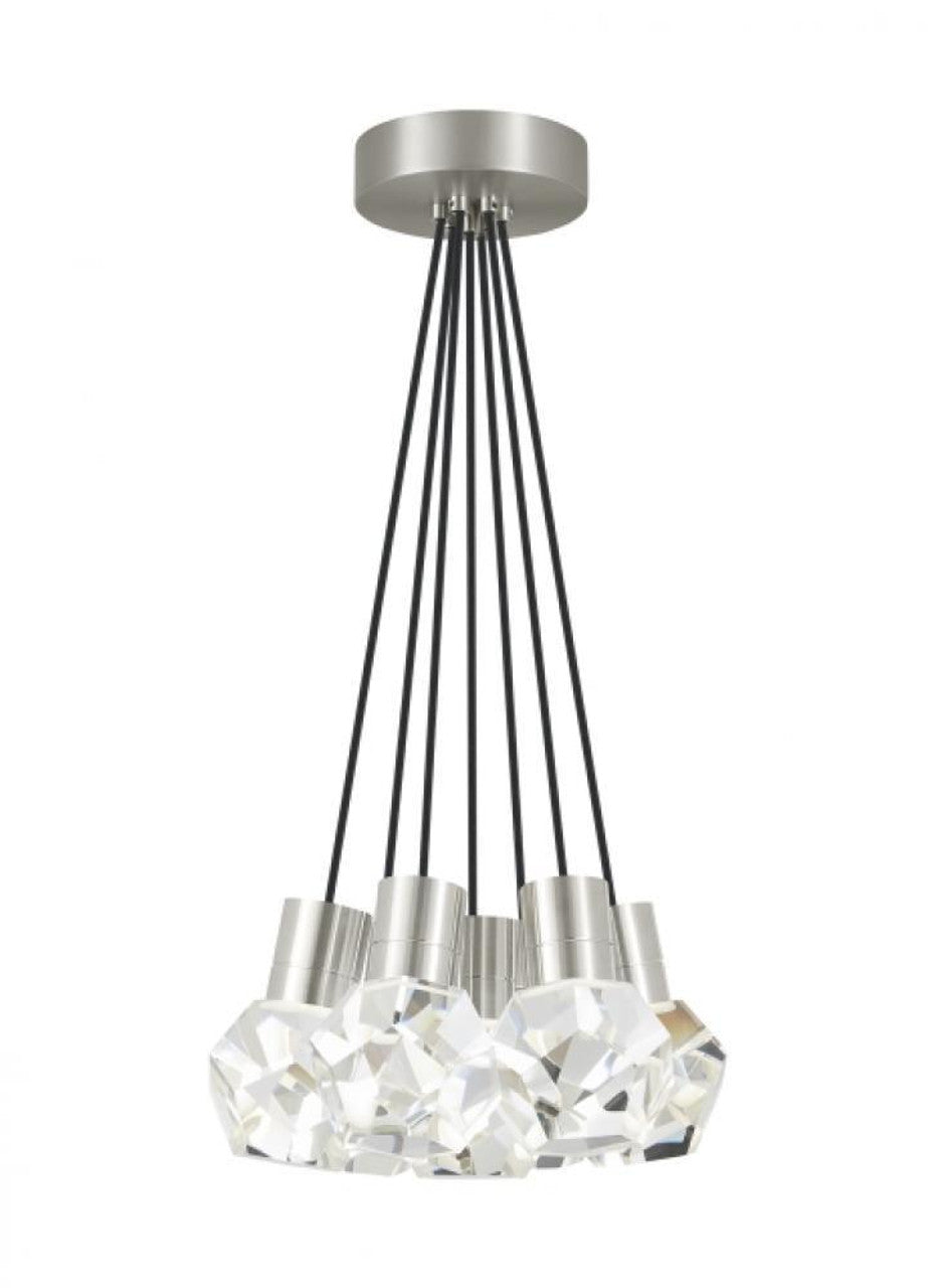 Kira Chandelier, 7-Light, LED, Satin Nickel, 15"W (700TDKIRAP7BS-LED922 70PGLF9)