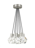 Kira Chandelier, 7-Light, LED, Satin Nickel, 15"W (700TDKIRAP7BS-LED930 70PGLFA)
