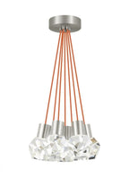 Kira Chandelier, 7-Light, LED, Satin Nickel, 15"W (700TDKIRAP7OS-LED922 70PKD7G)